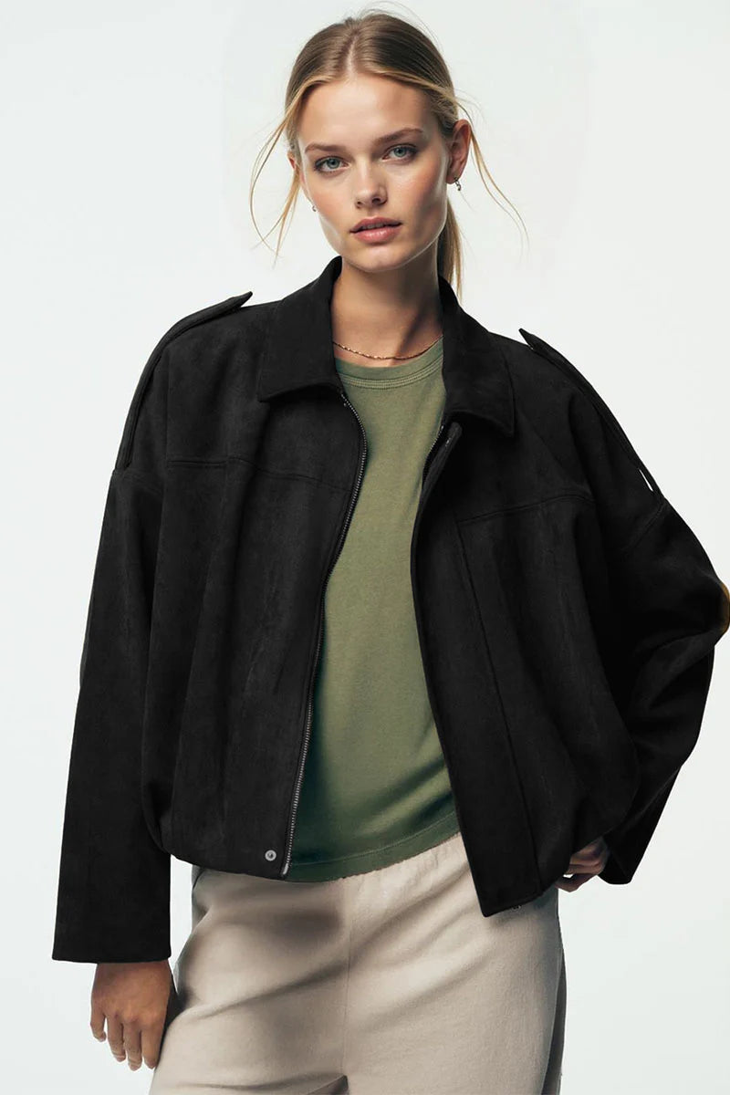 Vintage Oversized Bomber Jacket