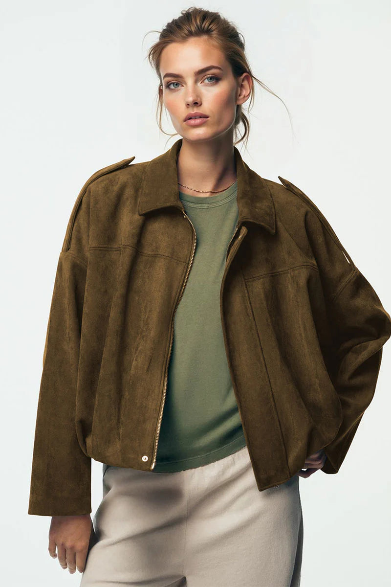 Vintage Oversized Bomber Jacket