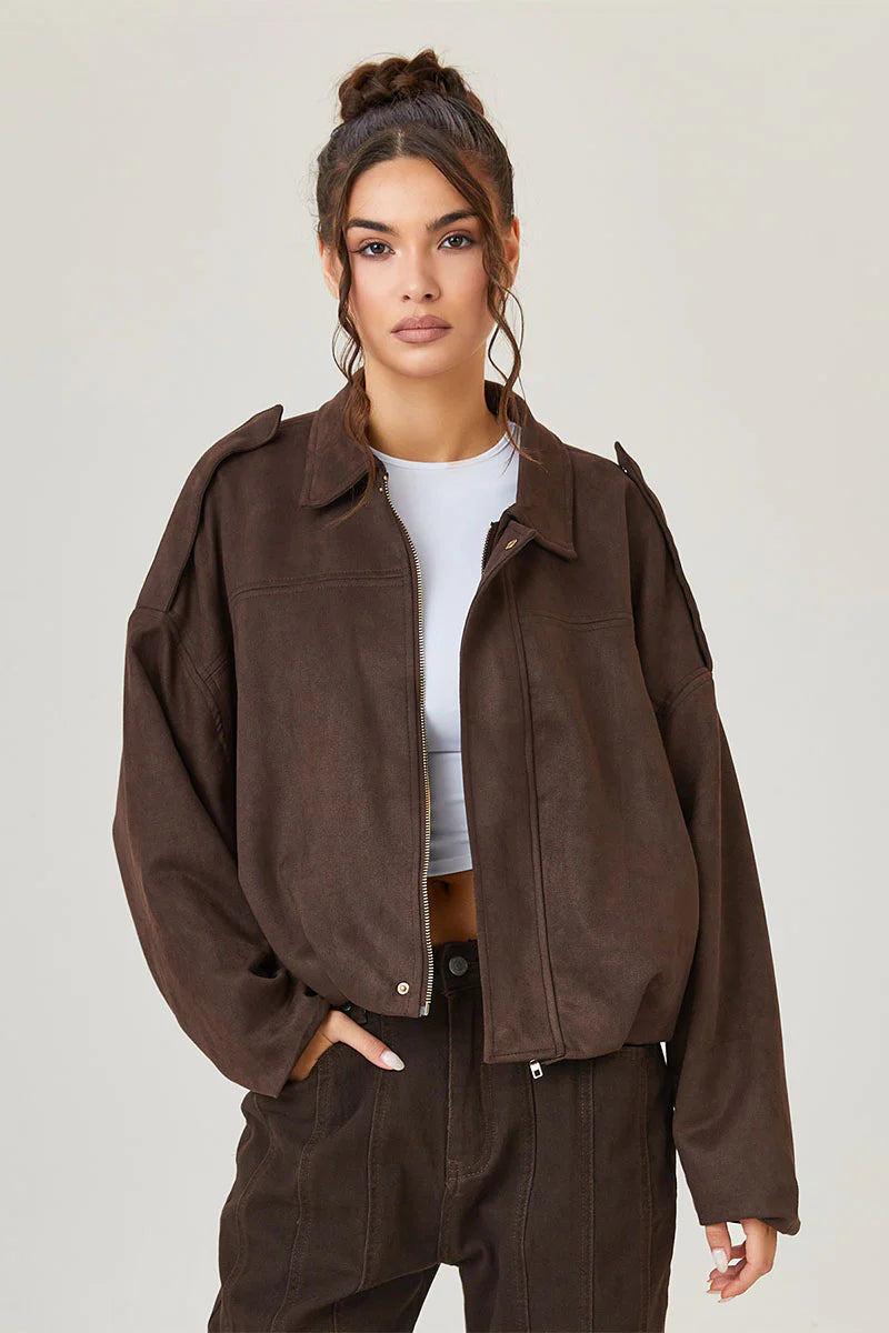 Vintage Oversized Bomber Jacket