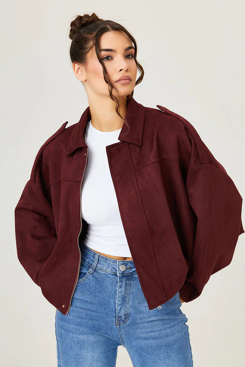 Vintage Oversized Bomber Jacket