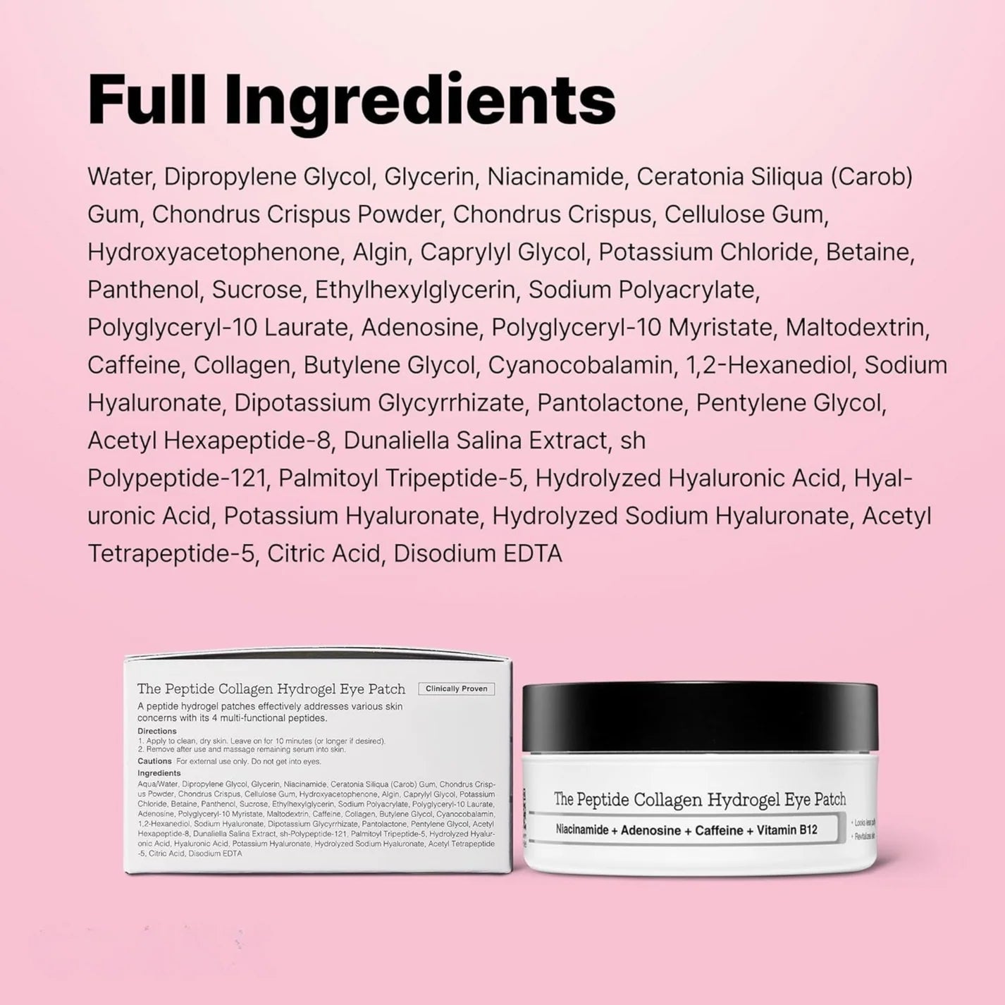 Peptide Collagen Hydrogel Eye Patch